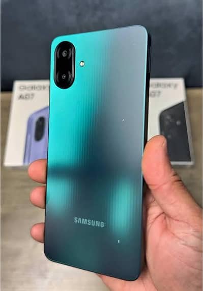 Samsung A07 4gb 128gb 10 by 10 just box open(03147720865)