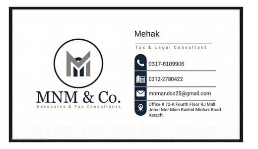 Income Tax , Wakeel, Business registration, FBR, Tax Filer, NTN, SECP