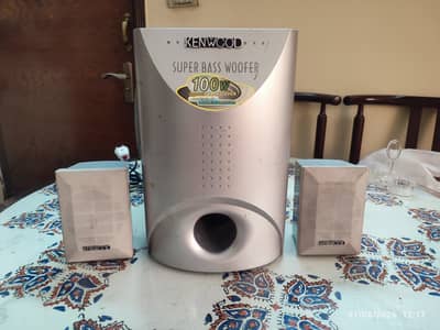 KENWOOD Model SC-2100 2.1 Woden MultiMedia Woofer + 2 Speakers (China)