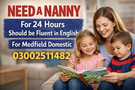 Need Full-Time (24 Hours) English-Speaking Nanny – Medfield Domestic