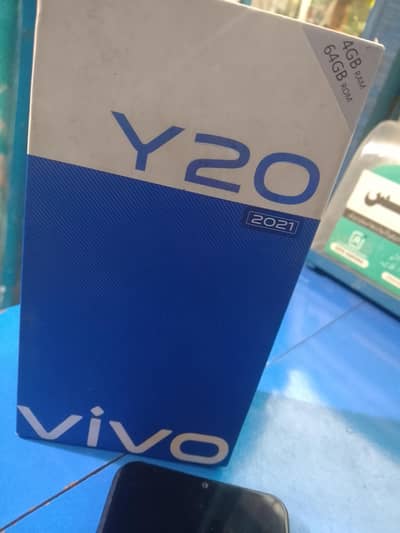 Vivo Y20 4/64 With BoX charger condition 10/8