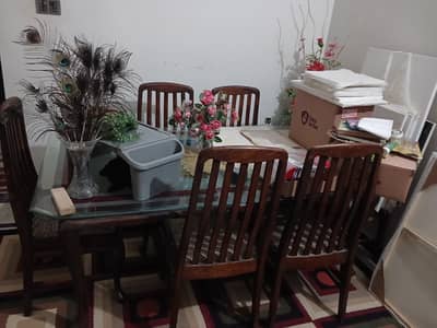 Sheesham dining table 6 seats