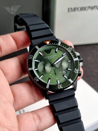 Emporio Armani brand new green dial watch