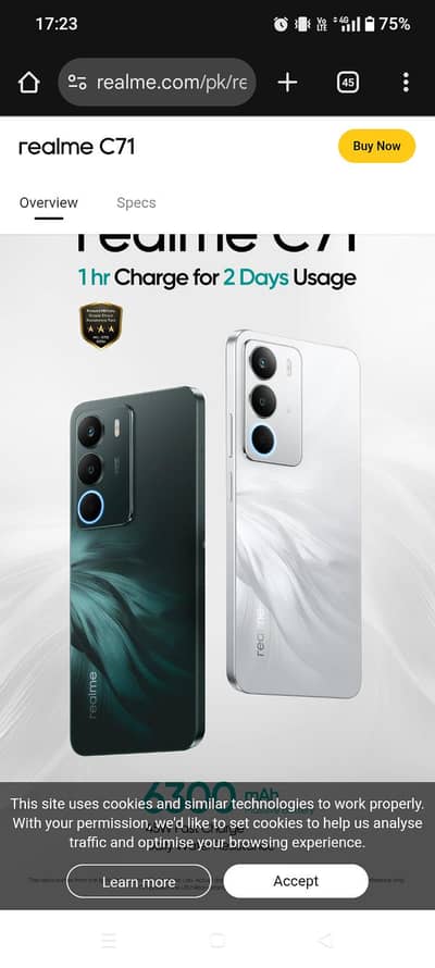 Realeme c71 6 128