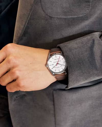 Ted Baker Original Analogue Watch With Leather Straps