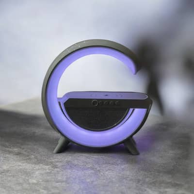 3-in-1 RGB LED Night Lamp + Wireless Charger + Bluetooth Speaker