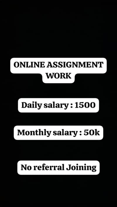 Online Assignment Writing Work | Online Work | Online Job