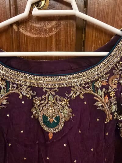 beautiful kaam wala purple dress.