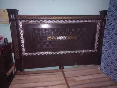 wooden bed just 40k all ok condition 10/10