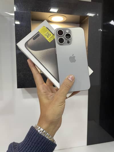iPhone 15 Pro Max 256 gb PTA Approved with Box Natural Titanium