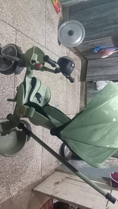 pram cycle + bed very pretty cycle