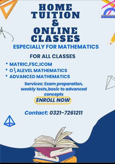 online classes and home tutoring