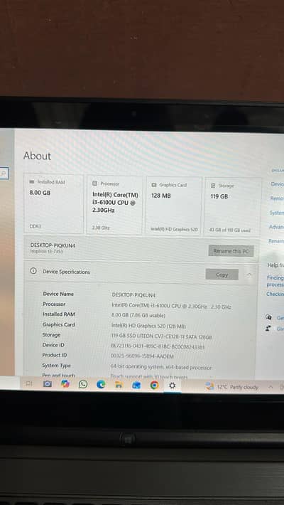 dell i3 6th generation touch