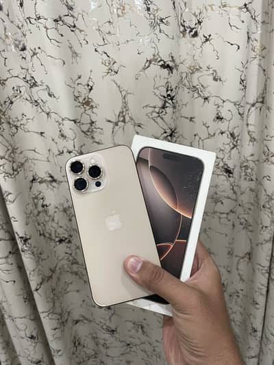 iPhone 16 pro max 256gb jv 100% health under warranty