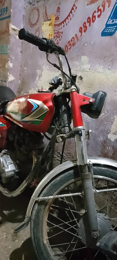 cg Honda 125 bike vehari num