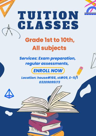 Tuition for Grade 1 to 10th