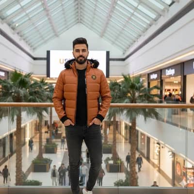 Full selves Men/Boy Jacket (Brown with black far)