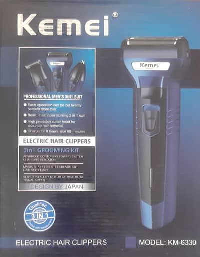 Kemei KM-6330 Men's Shaving Machine, Beard Trimmer, Hair Clippers