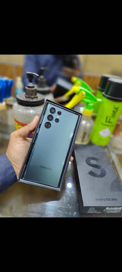 Samsung Galaxy S22 Ultra Model hai "Full Box"12GB 256GB "SIM Time khtm