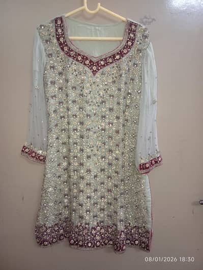 Red chiffon Bridal suit ||wedding dress