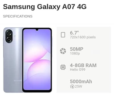 Samsung Galaxy A07 4/64