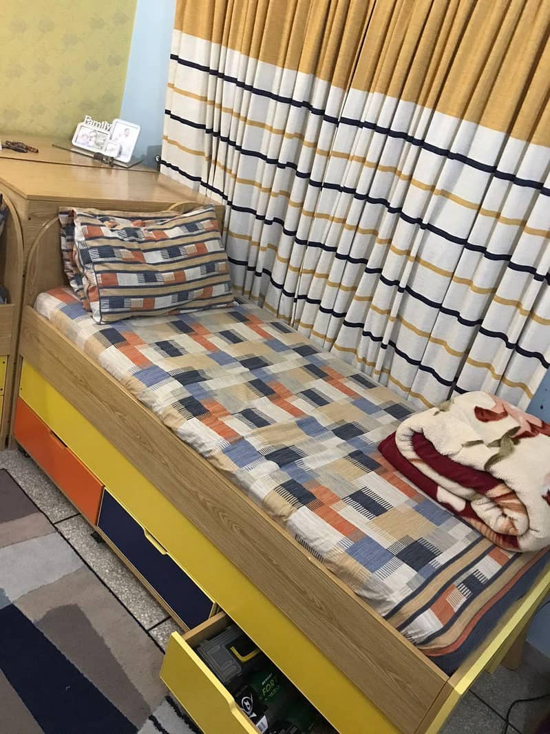 one side customize double bed 1