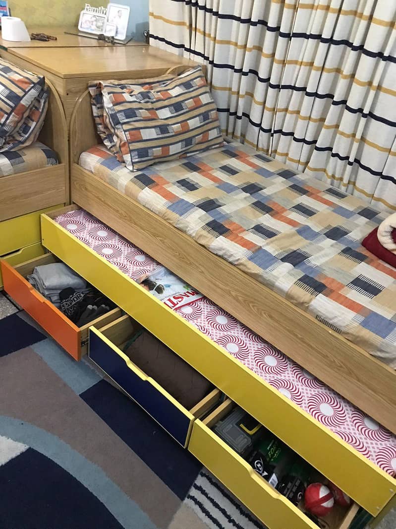 one side customize double bed 2