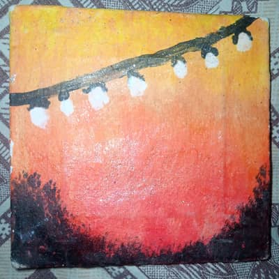 Hand made painting canvas for home decor