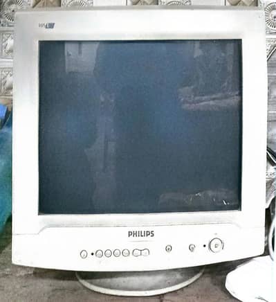 Philips 15 CRT Monitor good condition with dual cable