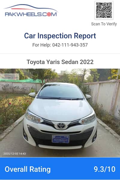 Toyota Yaris ATIV X CVT 1.5, Pak Wheel inspected 9.3 Rating. 1st owner