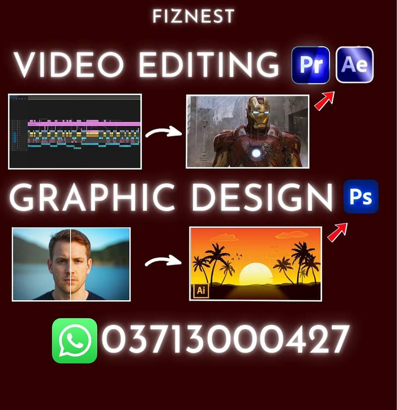 Video Editing - Graphic Design - Web Development | Digital Marketing 4