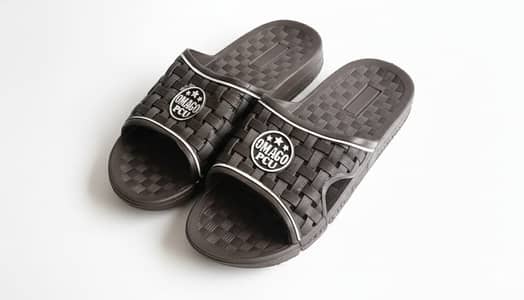 Rubber nylon slippers shoes for men