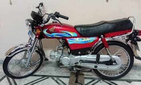 Honda CD 70 2024 Model, Just 0 Meter Condition
