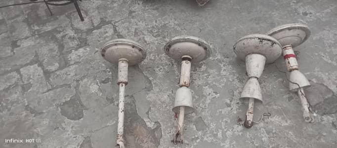 Old ceiling fans  (4 fans)