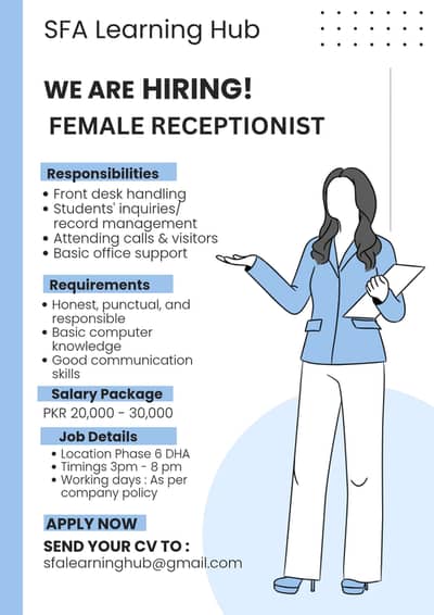 Female  Receptionist