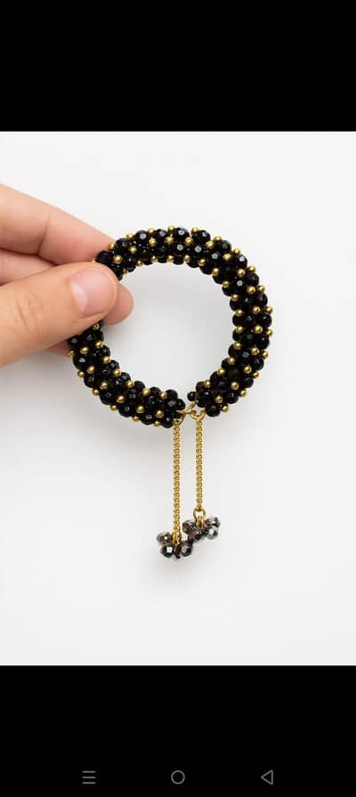 Gajra bracelete with high quality crystal beads