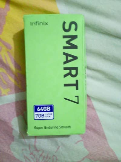 Infinix smart 7 hd 4 64 not open all ok mobile like new with box
