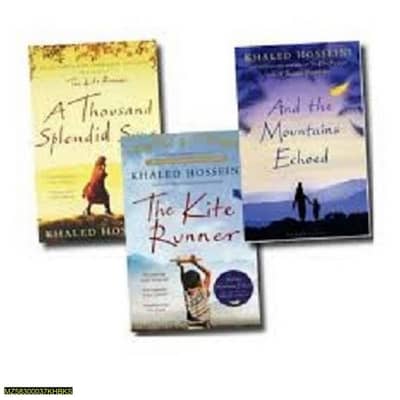 set of three khalid  hosseini novels  best selling books