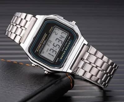Casio men digital watch display