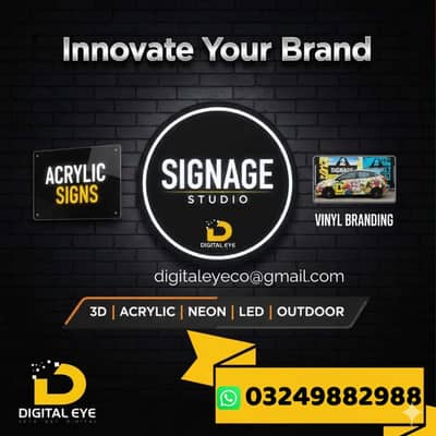 Sign board / 3D & Back-Light Boards / Customized Shop & Office Signage