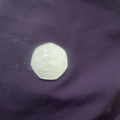 Fifty pence coin