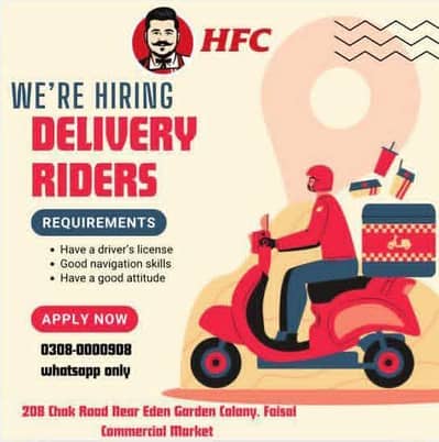 Delivery rider