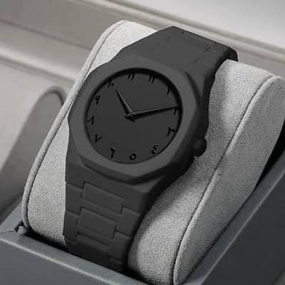 Stylish Matte Black Wrist Watch – Elegant & Modern Look