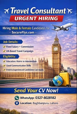 UK based Travel agency staff