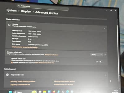 LED  curve monitor 24 inch