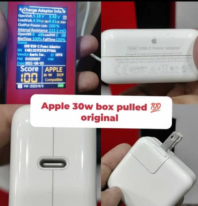 Apple Macbook Air Original Adapter M4 M3 M2 M1 Retina 30W Charger m 4