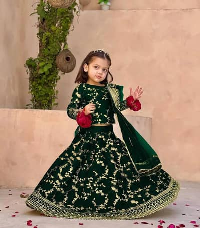 3 PCs Stiched Lehnga_Choli Price 2500