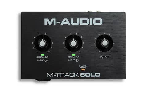 M Track solo Audiointerface