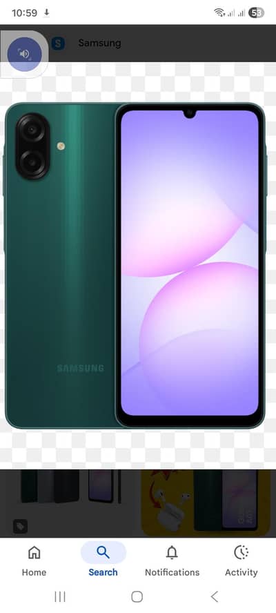 Samsung Galaxy a07 4GB ram 64GB memory