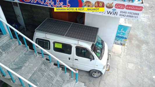 Suzuki Every with Solar Power Panel and Fuel Saver Installed